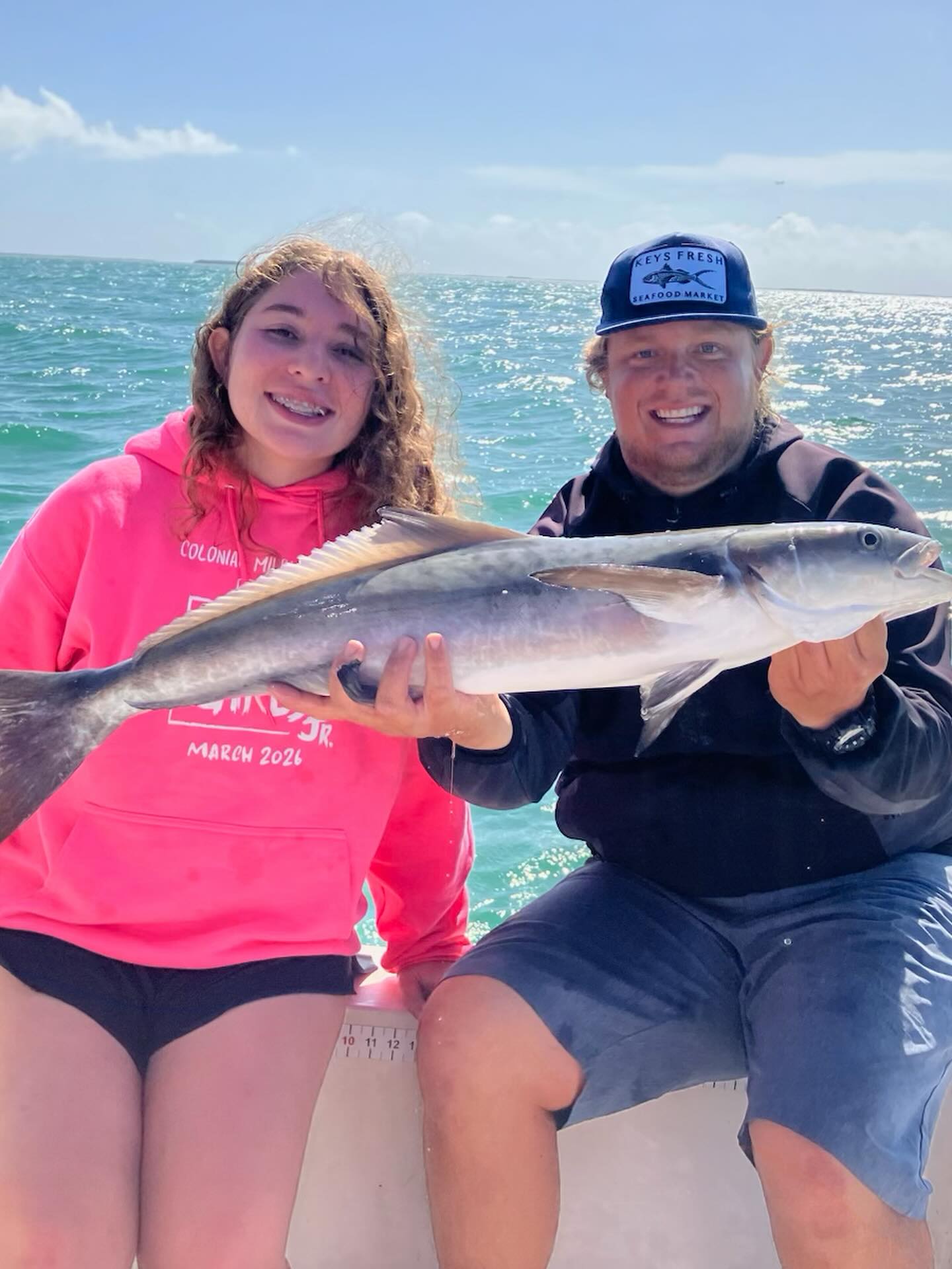 Cobia fish caught while fishing in Big Pine Key