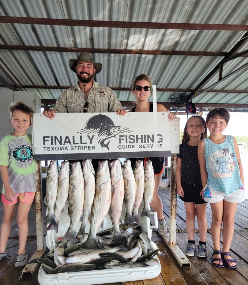 Striped bass caught in Kingston, fishing activity
