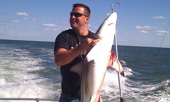 A single sandbar shark, a 23-inch fish, caught in SC