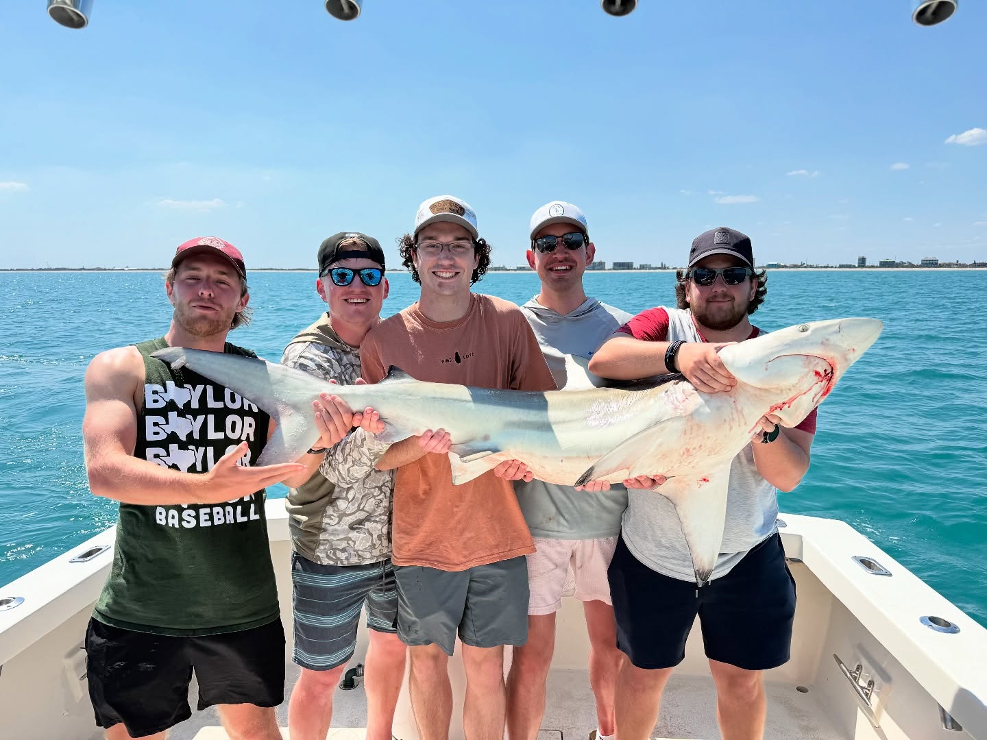 Blacktip reef shark caught while fishing in Cocoa Beach