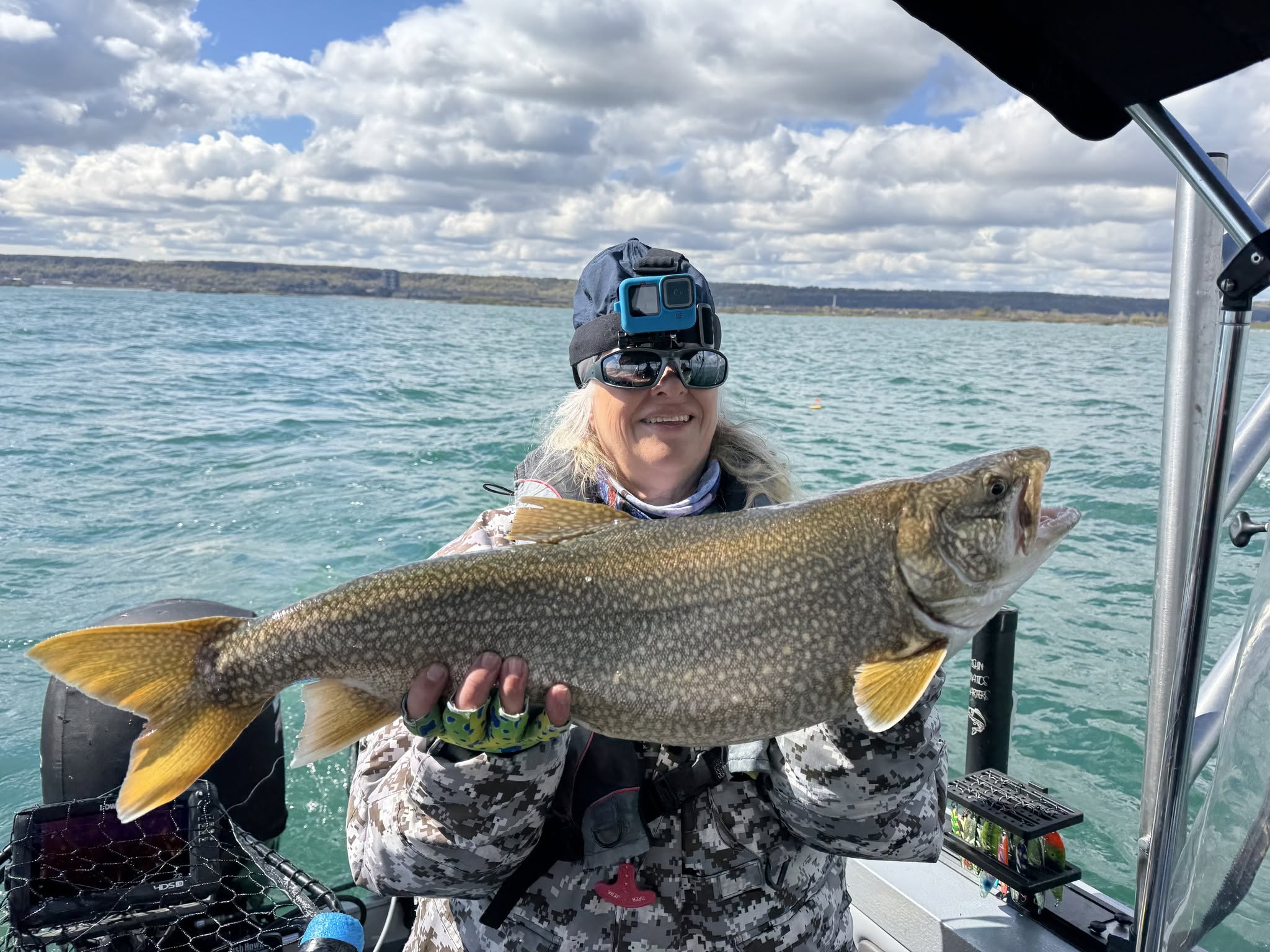 Lake trout caught while fishing in Dunnville ON