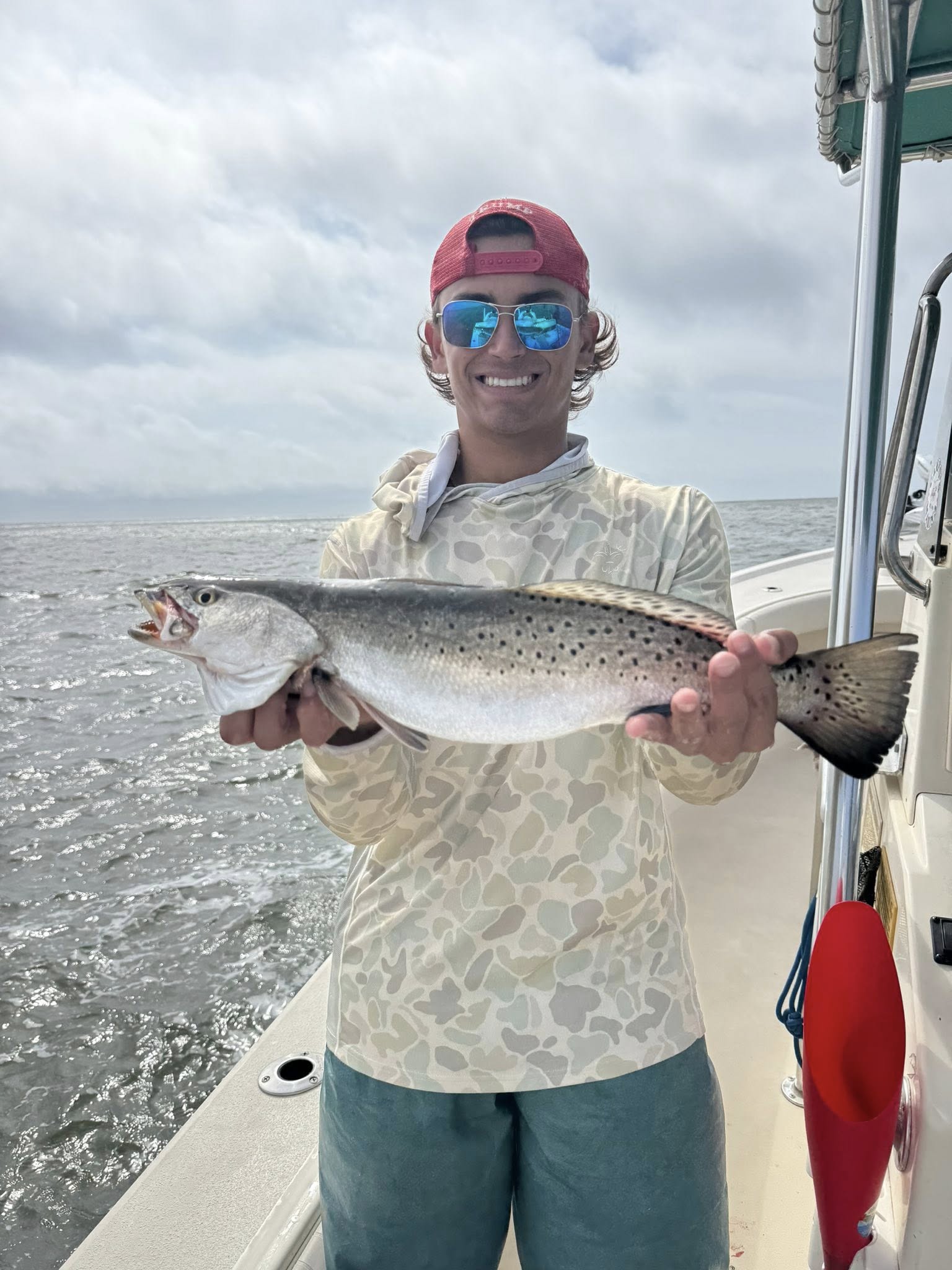 Speckled trout caught fishing in St Bernard Louisiana waters