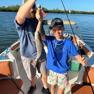 Angler enjoying fishing tour in FL