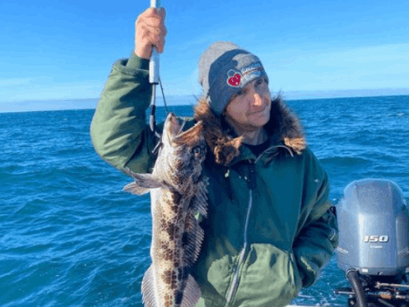 One angler fishing in California