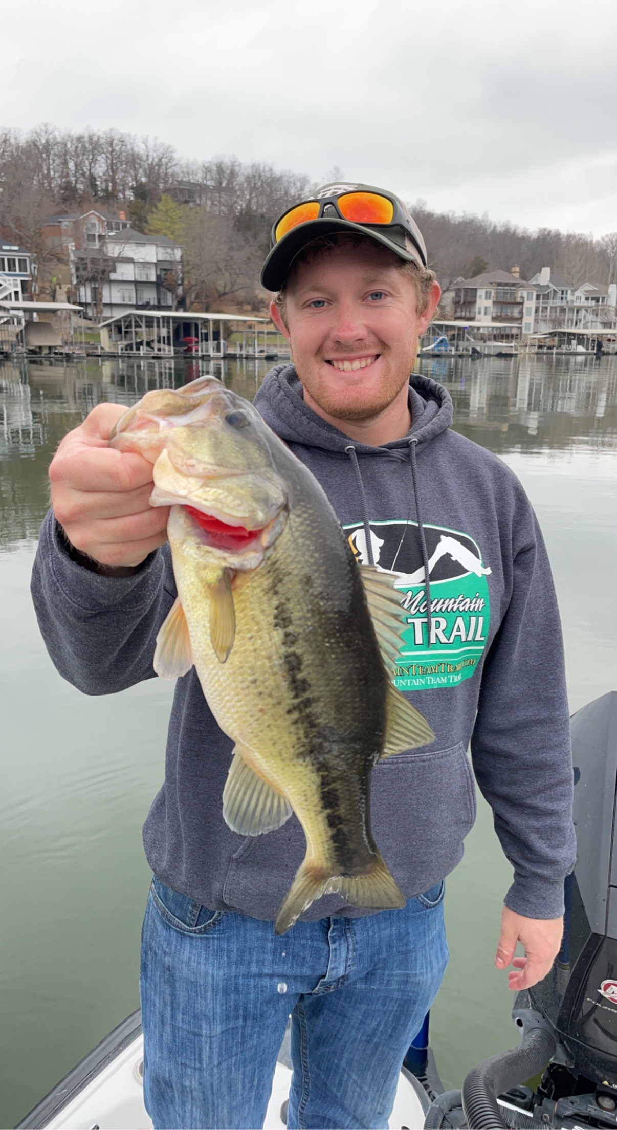 Largemouth bass caught in Osage Beach