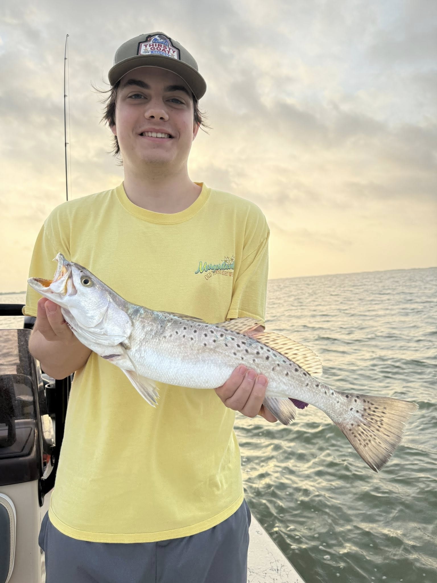 Speckled trout caught during fishing charter in Riviera Texas