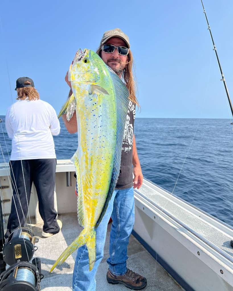 Angler with a 35-inch catch in Belmar