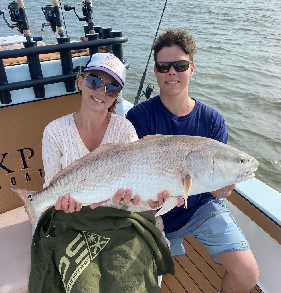 Redfish, 27 inches, caught in Okatie
