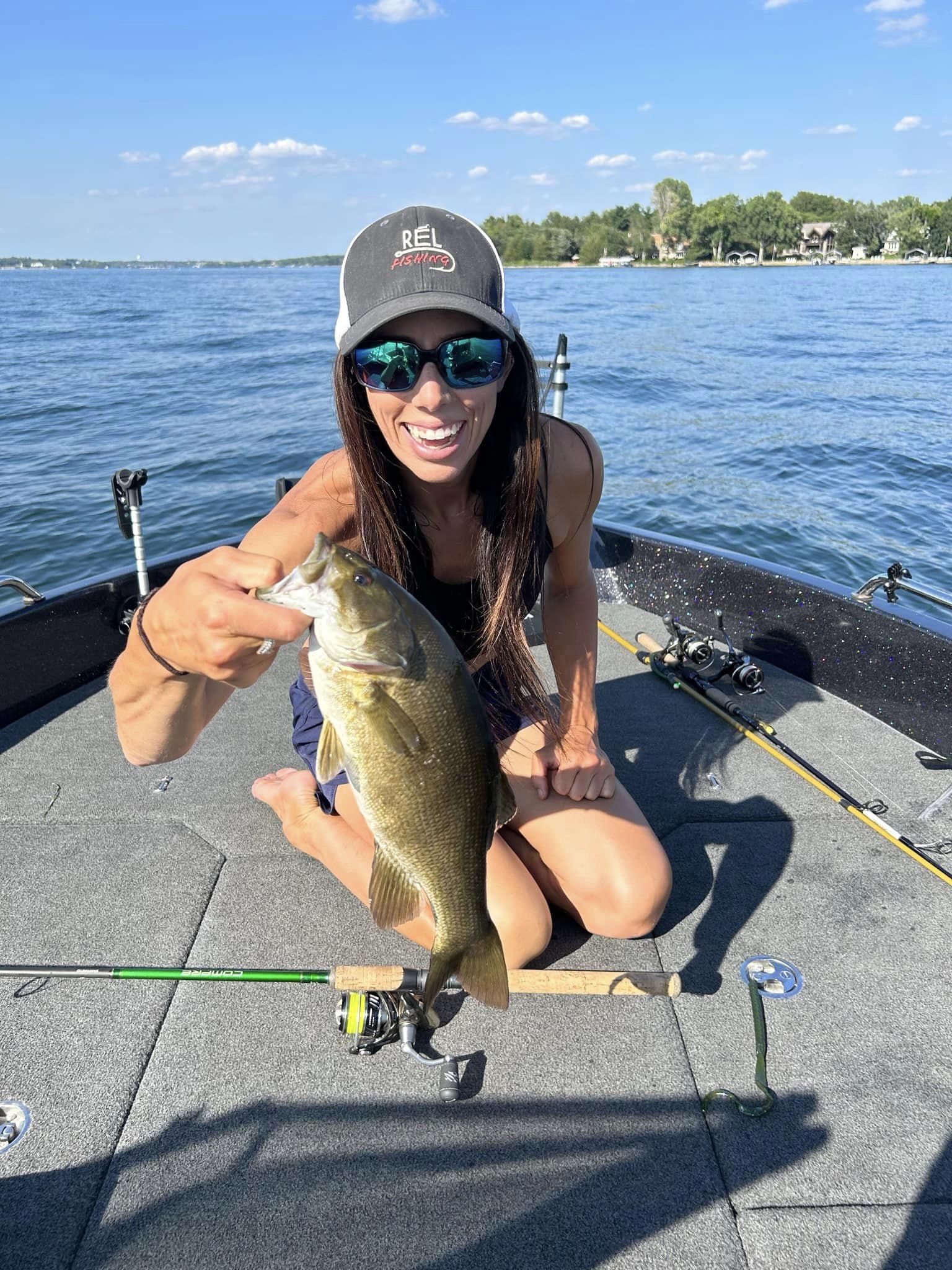 A person fishing at Mound location