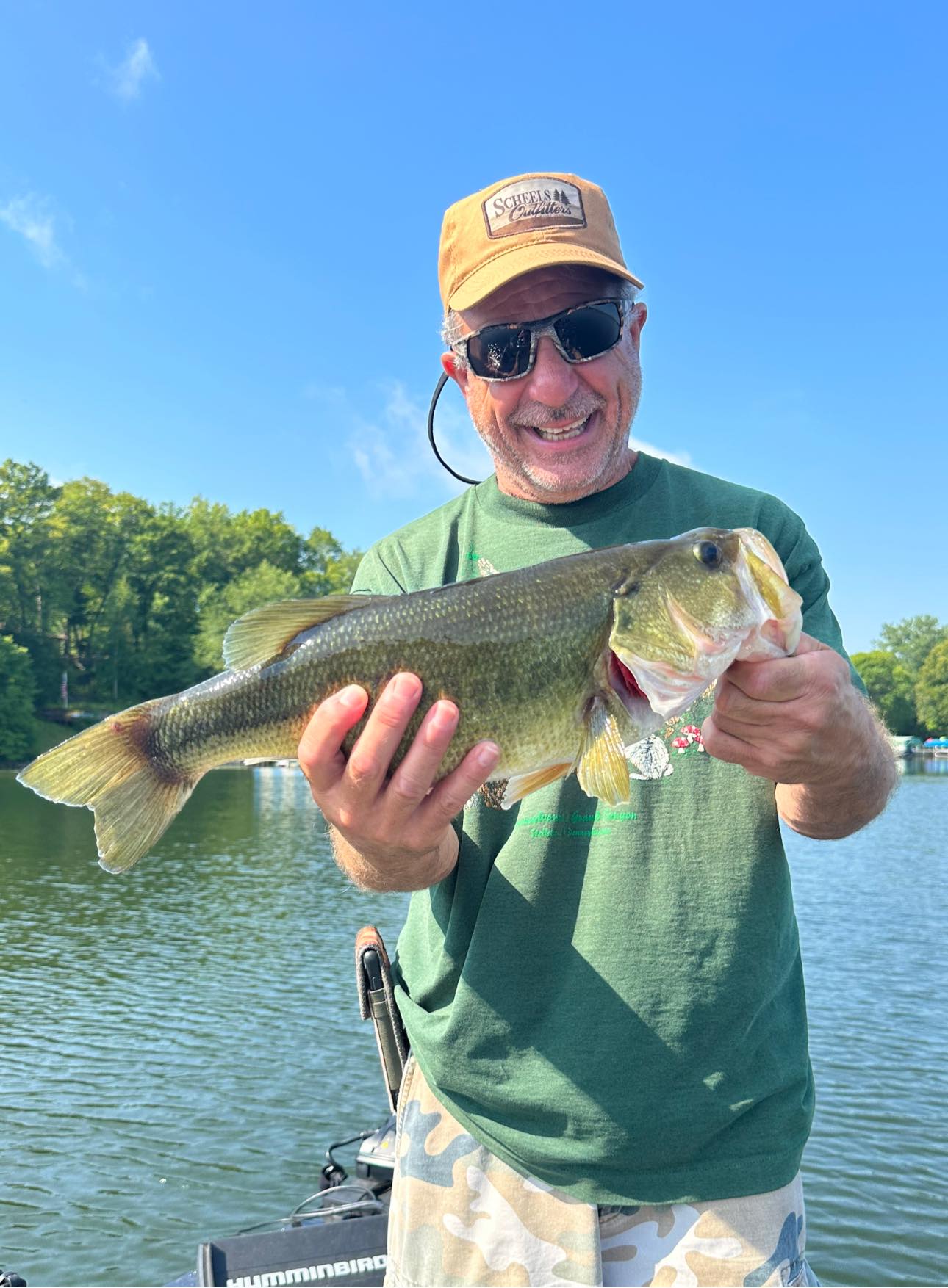 Largemouth Bass caught while fishing at Mound