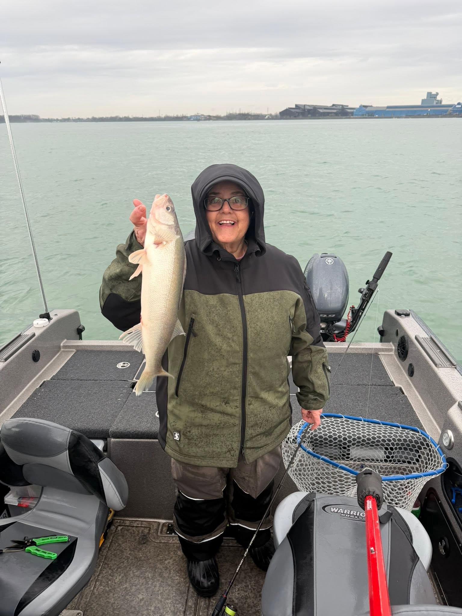 Walleye catch on fishing boat in Huron OH waters