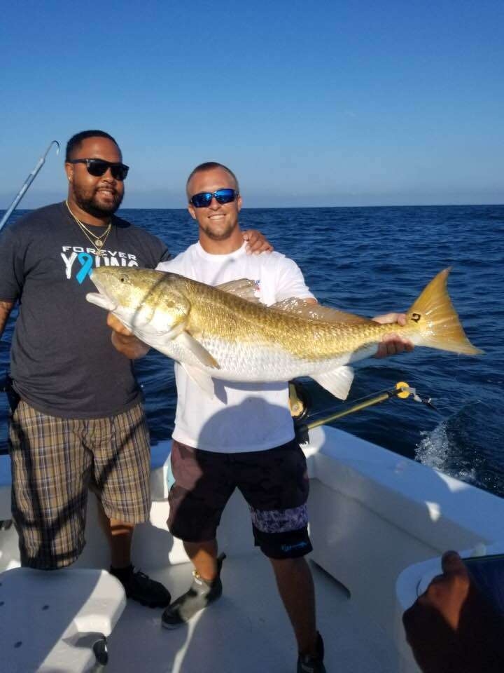 Anglers enjoying fishing trip in NC