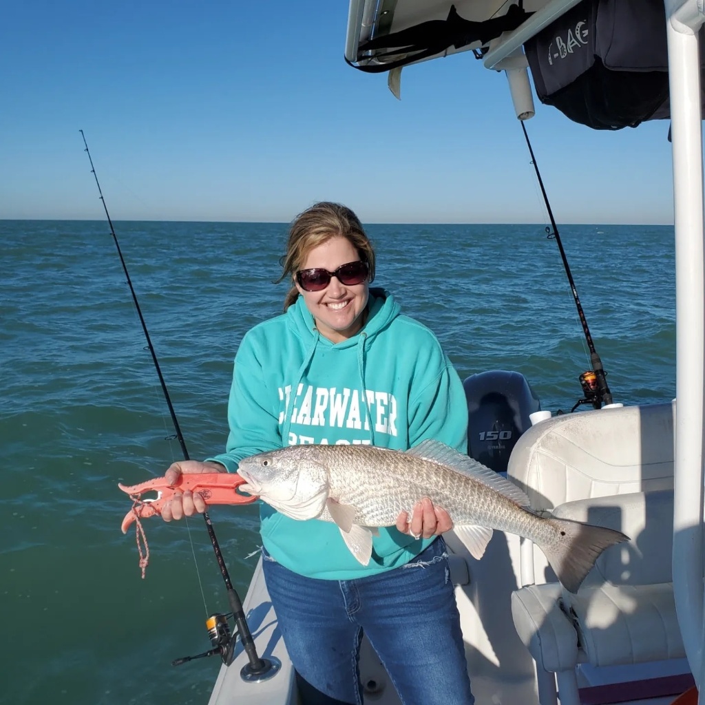 Redfish caught in St. Petersburg, Florida