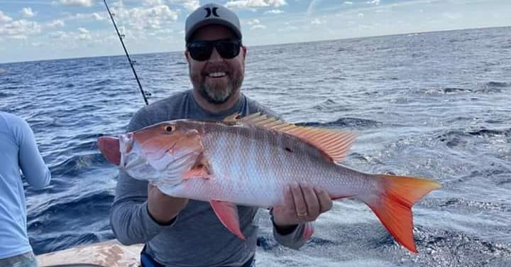 Mutton snapper fish caught while fishing in Jupiter