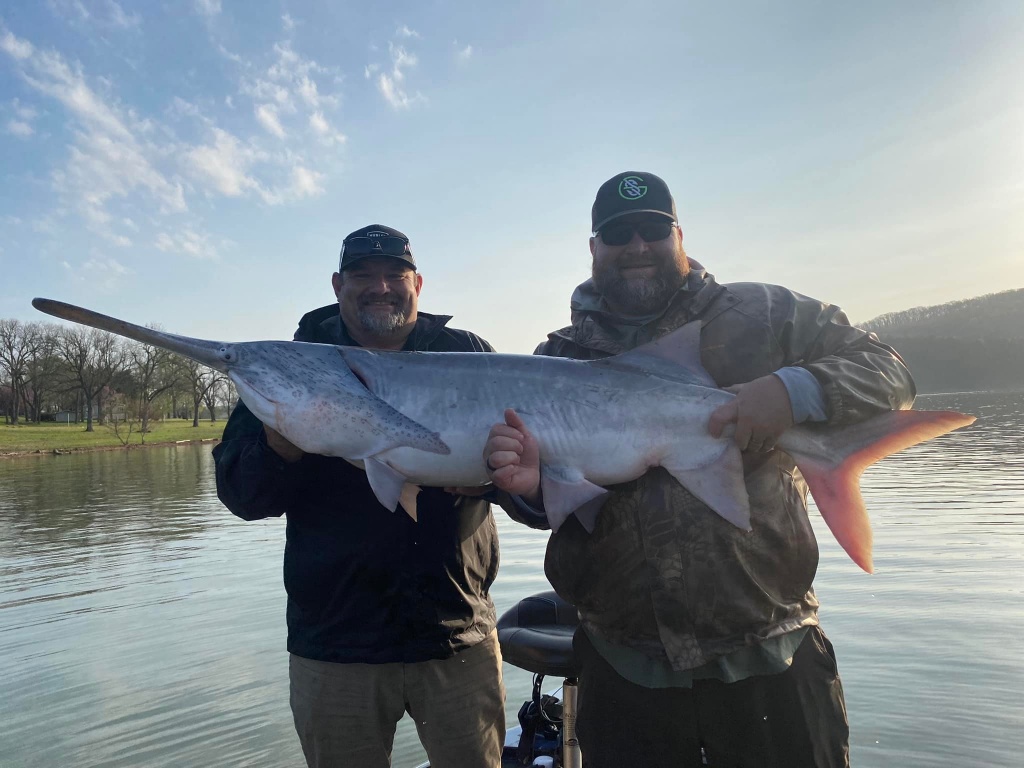 Great fishing day in MO with 1 large fish