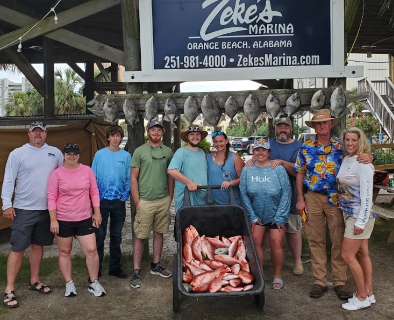 10 anglers fishing in AL