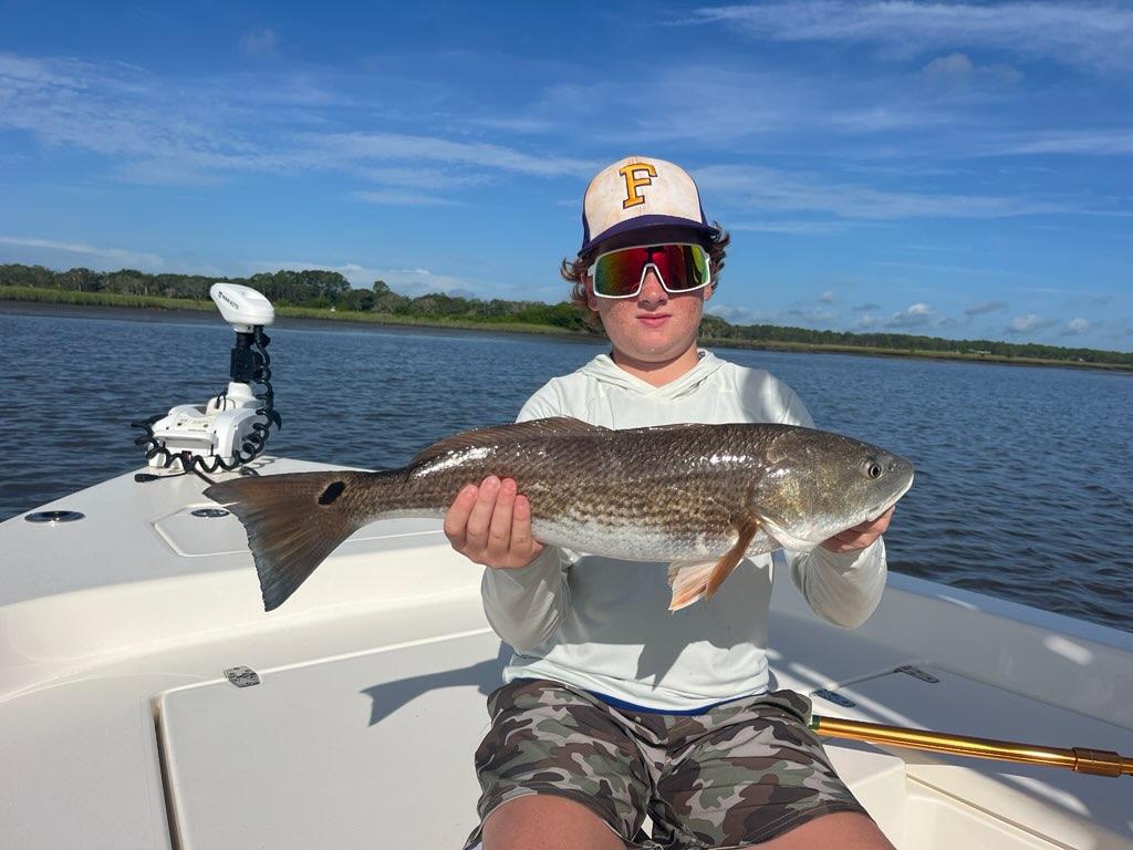 Redfish caught while fishing in St. Augustine FL