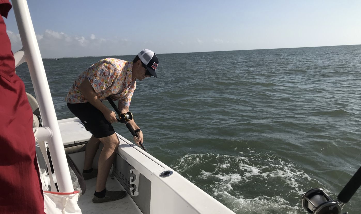 A fisherman's successful catch in TX