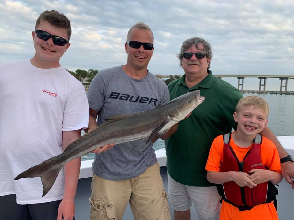 Cobia fish caught in Fort Pierce