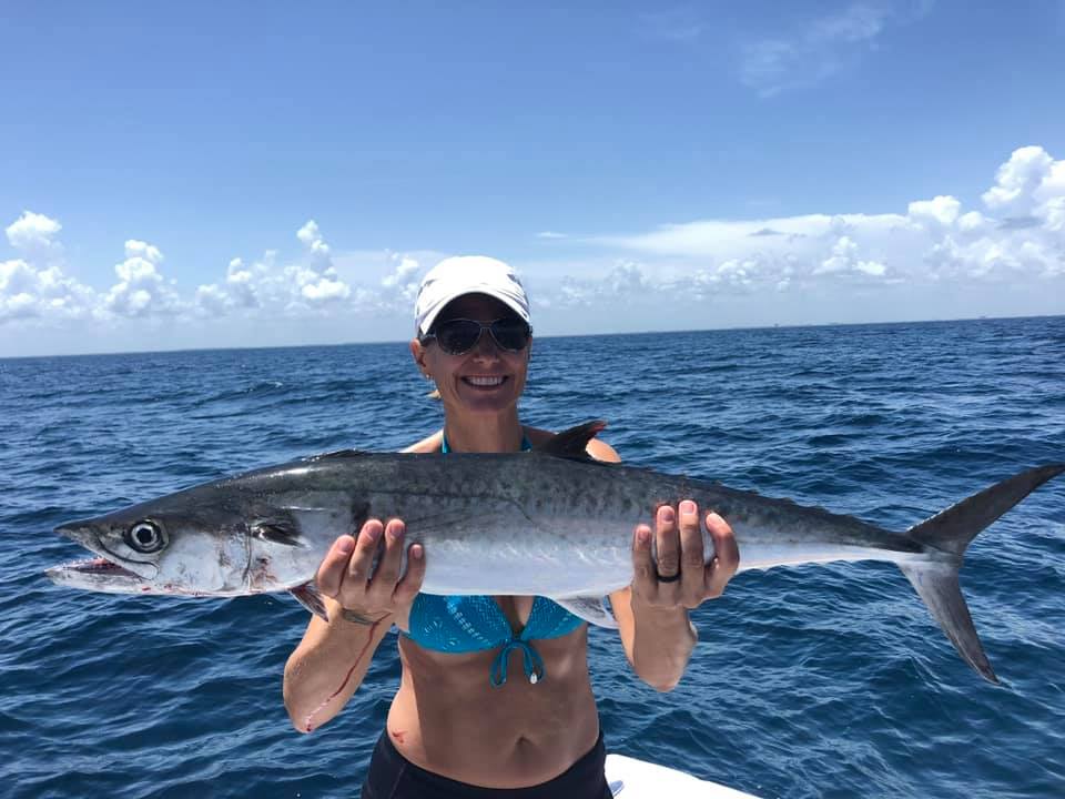 Impressive catch of a King Mackerel fish in FL