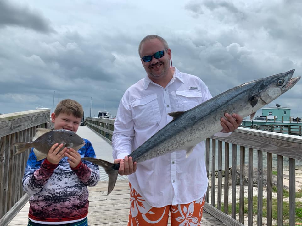 2 king mackerel and grey triggerfish caught in FL
