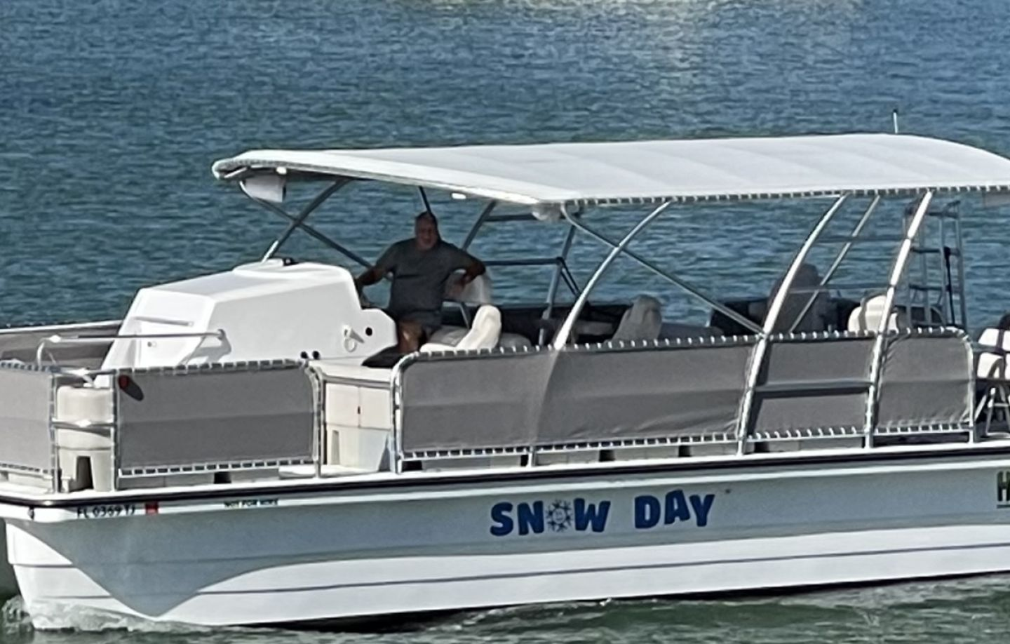Angler fishing on boat in FL