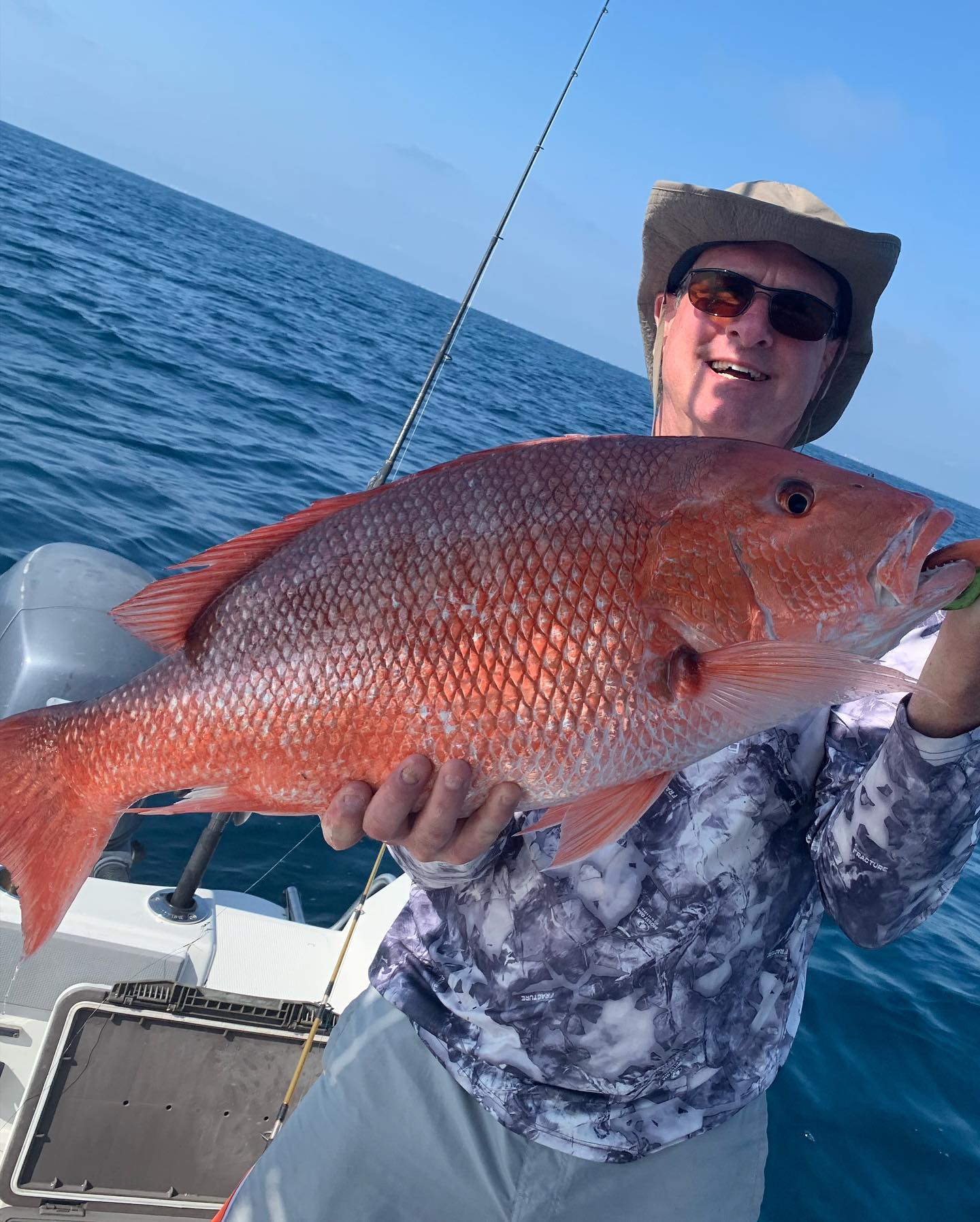 Mangrove red snapper caught fishing in New Smyrna Beach