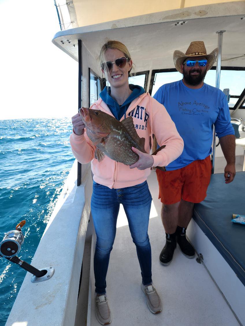Two people fishing at Clearwater Beach