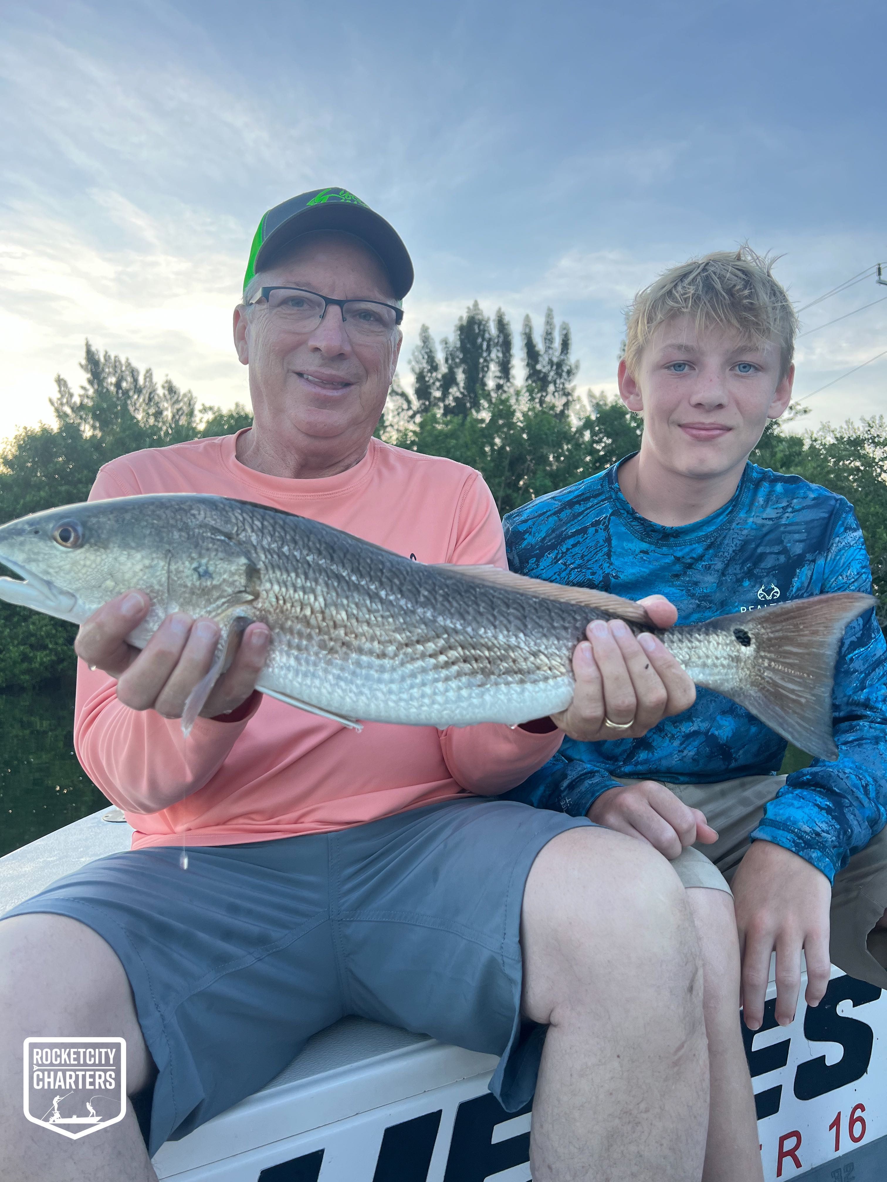 Redfish catch photo, 32-inch fish, Cocoa