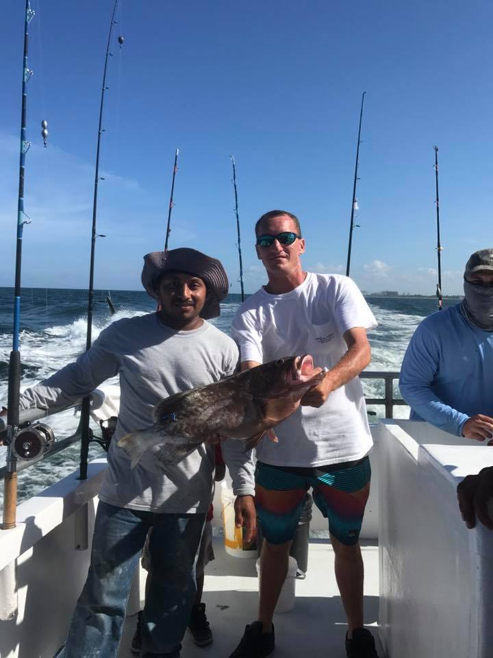 Two people fishing at Fort Lauderdale