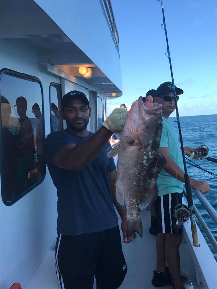 Red Grouper caught while fishing in Fort Lauderdale