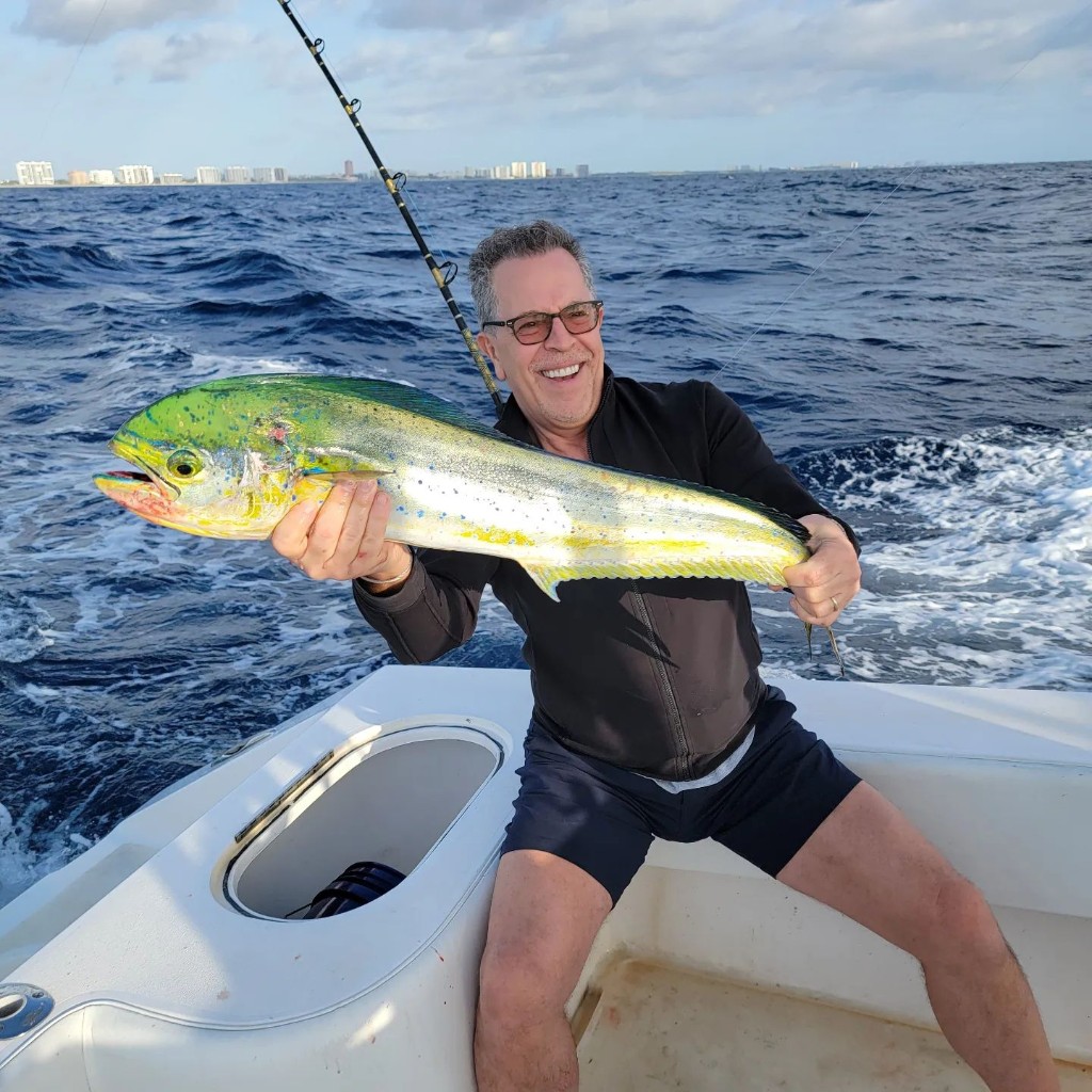One person fishing in Pompano Beach