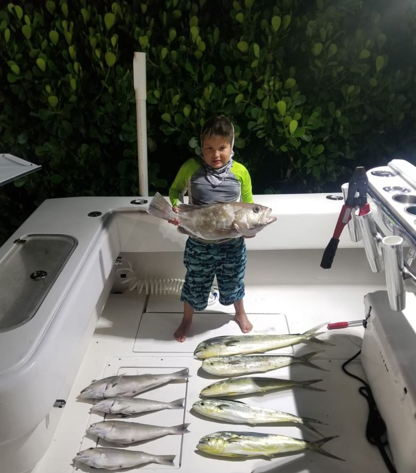 10 greater amberjack fish caught in FL