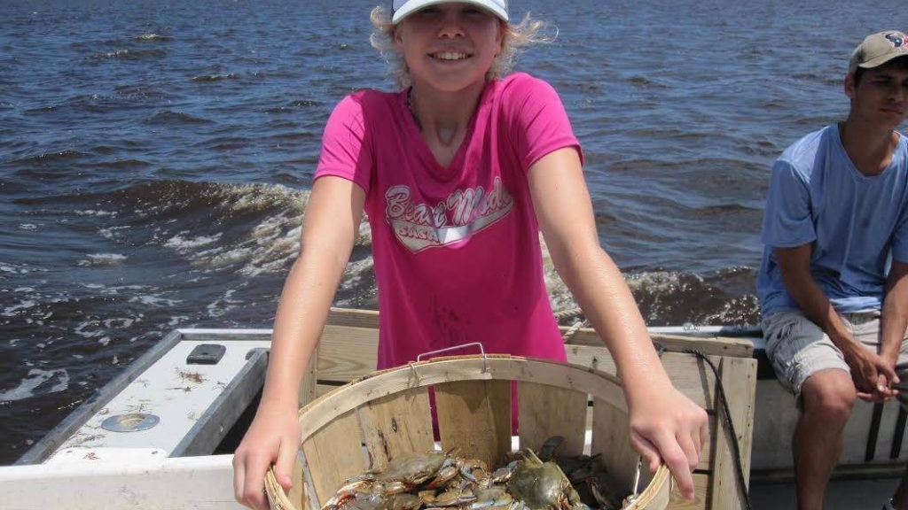 Two people fishing in North Carolina