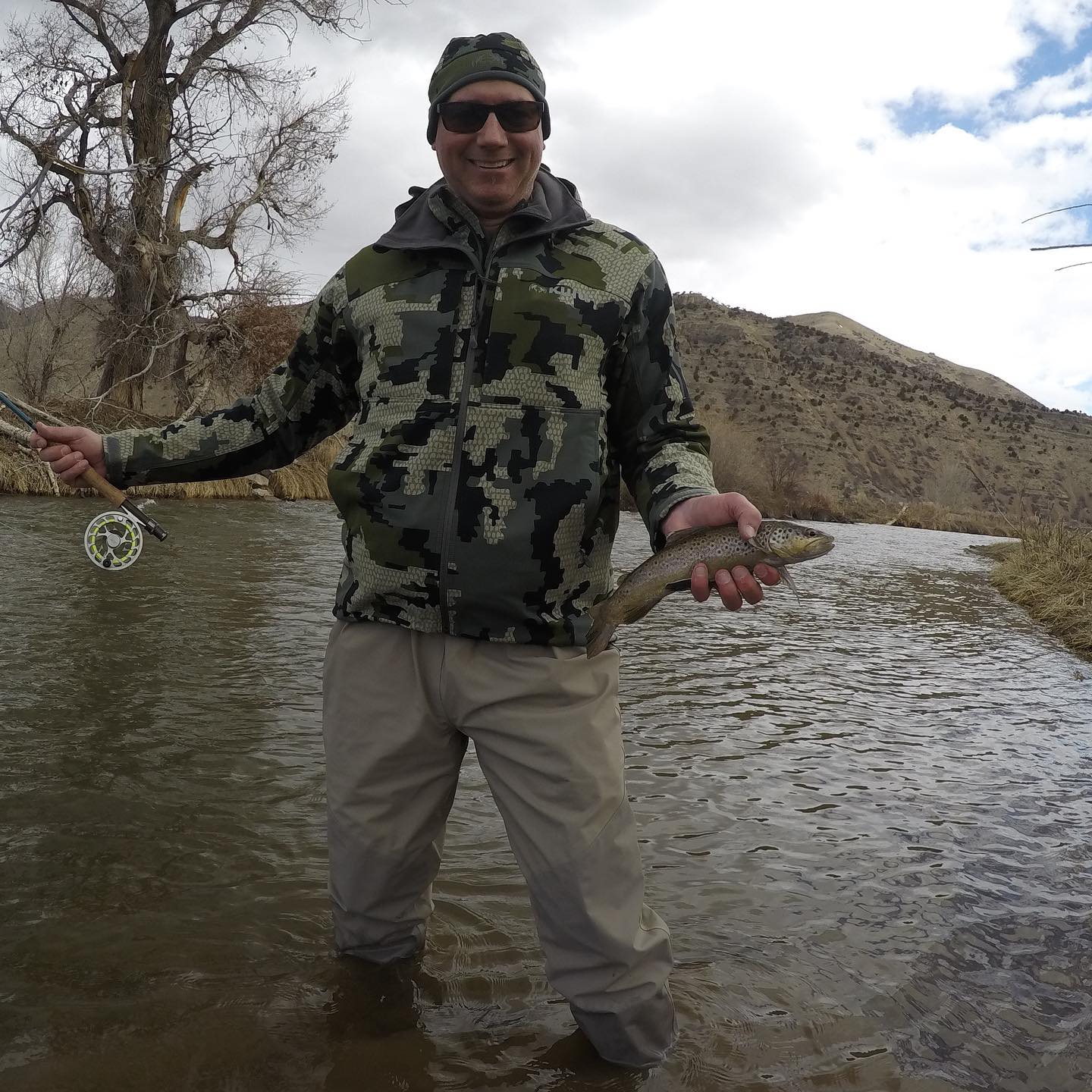 Photograph of a sea trout caught while fishing in UT