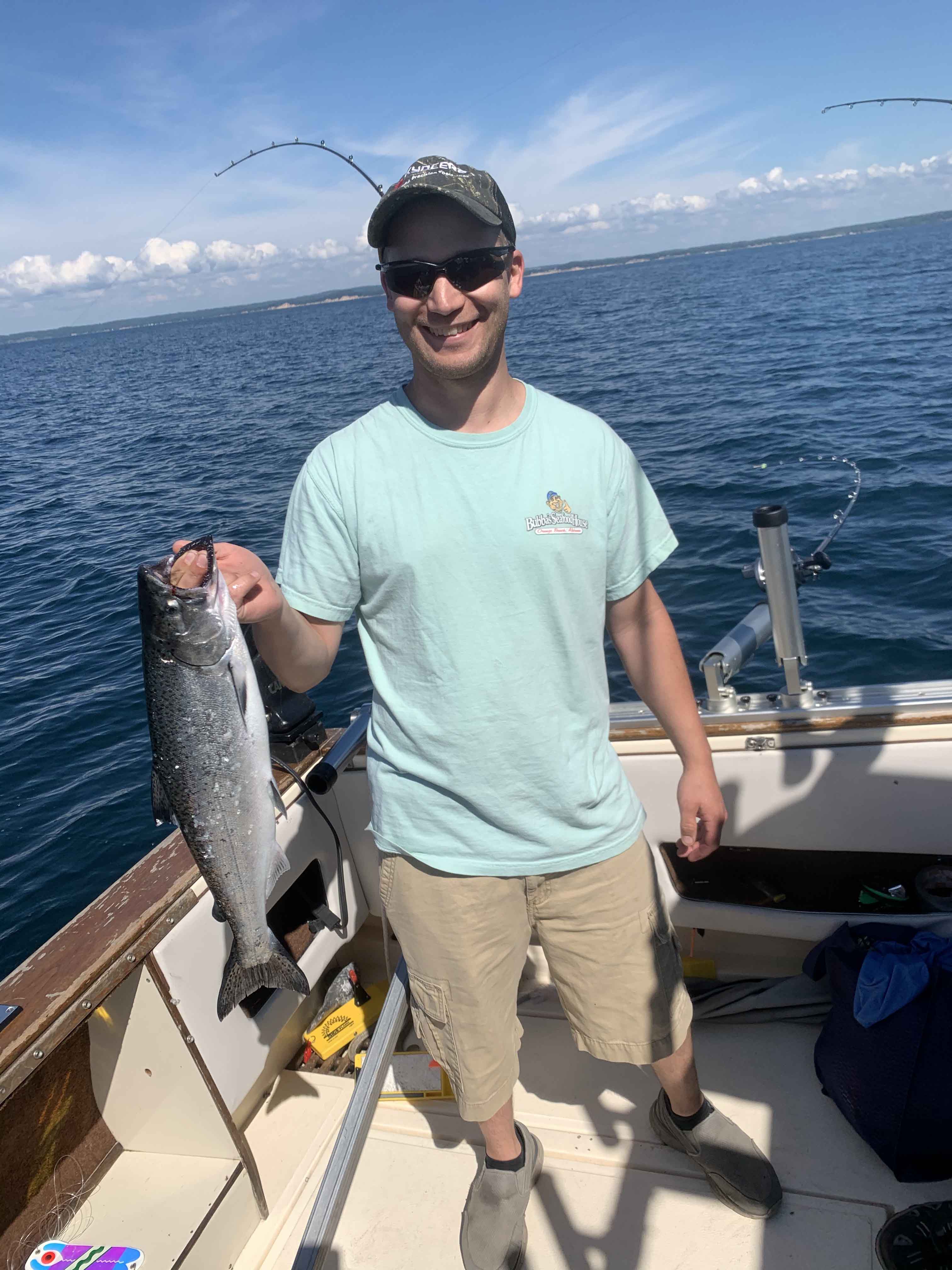 Chinook salmon fishing in MI